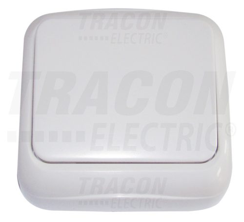 Tracon Falon kívüli 1-áramkörös kapcsoló (tapétakapcsoló) 10AX/250VAC, IP20 (101)