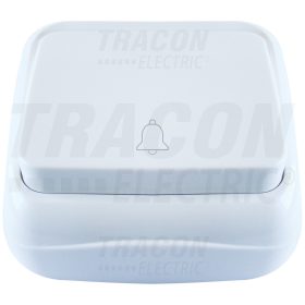   Tracon Falon kívüli nyomókapcsoló csengő jellel (tapétakapcsoló) 10AX/250VAC, IP20 (N101)