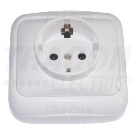   Tracon Falon kívüli csatlakozóaljzat (tapétakpcsoló) 16A/250VAC, IP20