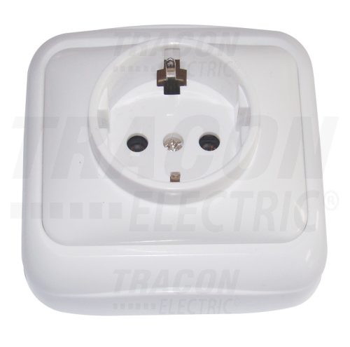 Tracon Falon kívüli csatlakozóaljzat (tapétakpcsoló) 16A/250VAC, IP20