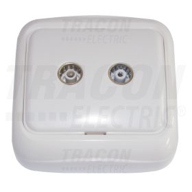   Tracon Falon kívüli TV és FM csatlakozó (tapétakapcsoló) 9,5mm