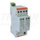 Tracon AC túlfeszültség levezető, 2-es típus,2mod.,cserélhető betét 230/400 V, 50 Hz, 15/30 kA (8/20 us), 3P+N/PE