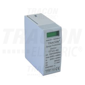   Tracon AC túlfeszültség levezető betét; 2-es típus 230 V, 50 Hz, 20/40 kA (8/20 us), 1P