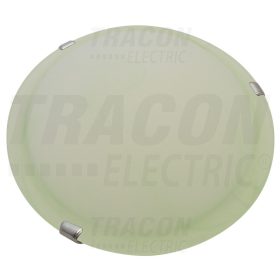   Tracon Üveg mennyezeti UFO lámpatest, zöld 230V, 50Hz, E27, max.1×60W, D=300 mm, EEI=A++,A+,A,B,C,D,E