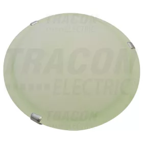   Tracon Üveg mennyezeti UFO lámpatest, zöld 230V, 50Hz, E27, max.1×60W, D=300 mm, EEI=A++,A+,A,B,C,D,E