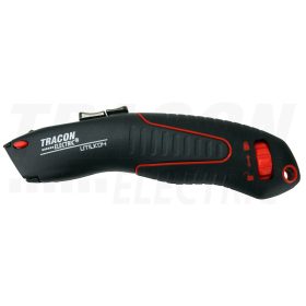   Tracon Trapéz pengés kés, alu markolat gumibetéttel, SK4 T-penge L=175mm, D=41mm, W=27mm, d=19mm