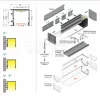 TOPMET LED profil VARIO30-03 ACDE-9/TY 2000 mm natúr