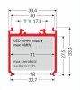 TOPMET LED profil VARIO30-08 1000 mm natúr