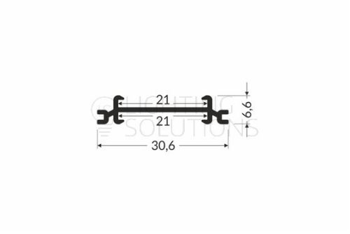 TOPMET LED tartó profil VARIO30 1000 mm