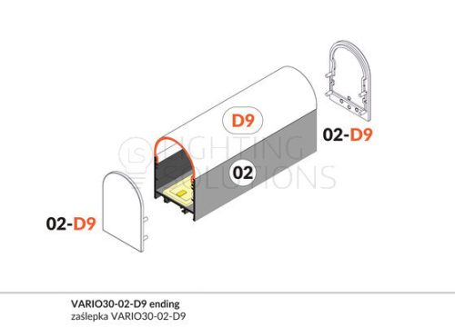 TOPMET végzáró VARIO30-02-D9 opál