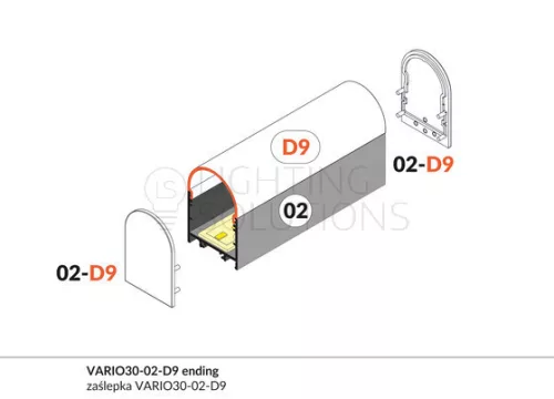 TOPMET végzáró VARIO30-02-D9 opál