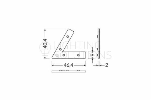 TOPMET összekotő elem Q9-60°