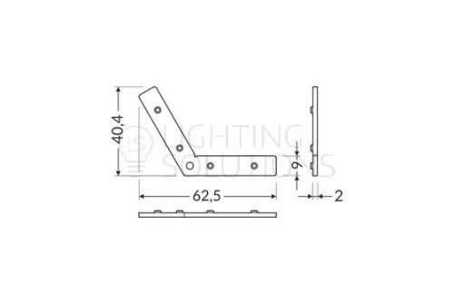 TOPMET összekotő elem Q9-120°