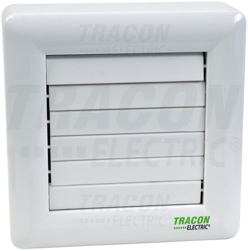 Tracon Fürdőszoba vent. aut.frontzsalu, golyóscsapágy 230 VAC, 15W, 80 m3/h, 33 dB,100 mm