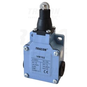  Tracon Helyzetkapcsoló, görgős fémházas 1×NO+1×NC, 6A/230V AC, IP66