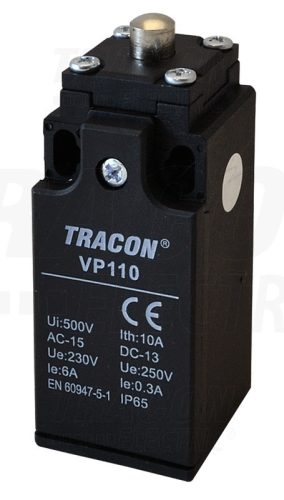 Tracon Helyzetkapcsoló, kúpos-ütközős 1×NO+1×NC, 6A/230V AC, IP65
