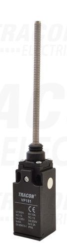 Tracon Helyzetkapcsoló, rugószáras (acél) 1×NO+1×NC, 6A/230V AC, IP65