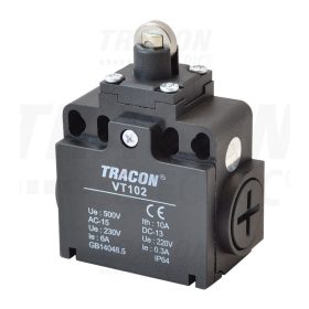   Tracon Helyzetkapcsoló, görgős  1×NO+1×NC, 6A/230V AC, IP65