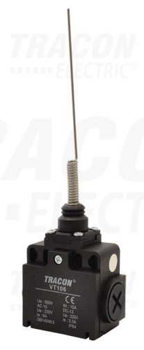 Tracon Helyzetkapcsoló, lengőkar-görgő 1×NO+1×NC, 6A/230V AC, IP65