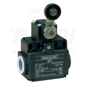   Tracon Helyzetkapcsoló, lengőkar-görgö 1×NO+1×NC, 6A/230V AC, 28mm, IP65