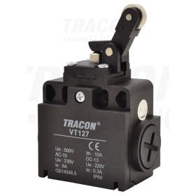   Tracon Helyzetkapcsoló, nyomógörgős 1×NO+1×NC, 6A/230V AC, IP65