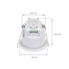 PIR SENSOR 360 DEGREE 1,2KW 6M RECESSED IP20 230V SPECTRUM SMART, WI-FI