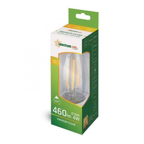 LED gyertya E14 230V 4W COG NW Üveg