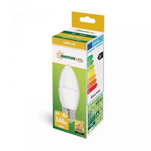LED C37 E27 230V 6W NW Gyertya