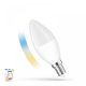 LED Gyertya E14 230V 5W CCT+DIM WI-FI - SMART