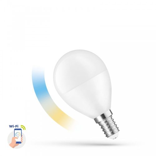 LED Kisgömb E14 230V 5W CCT+DIM WIFI - SMART