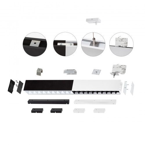 ALLDAY INSPIRE ONE DARK LIGHT 50° Fekete TW 46W 230V 168 cm Fekete