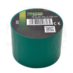   Tracon Szigetelőszalag, zöld 20m×50mm, PVC, 0-90°C, 40kV/mm