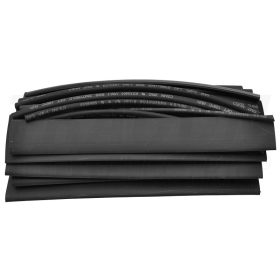   Tracon Zsugorcső készlet, vékonyfalú, 2:1 zsugorodás, fekete 15×150mm, POLIOLEFIN