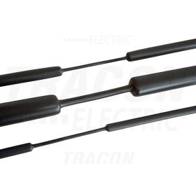   Tracon Zsugorcső, vékonyfalú, 3:1 zsugorodás, fekete 9/3mm, POLIOLEFIN