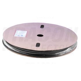   Tracon Zsugorcső, vékonyfalú, 3:1zsugorodás, gyantás, fekete, dobon 4,8/1,6mm, POLIOLEFIN