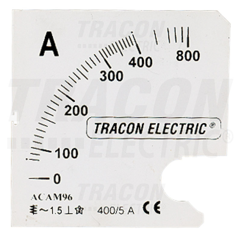 Tracon Skálalap ACAM96-5 alapműszerhez 0 - 125 (250) A